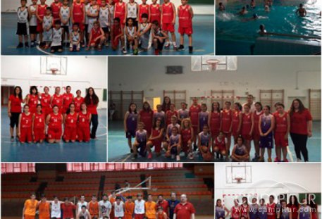 Clausura temporada C.B. Campiña Sur Llerena, equipos de la Base